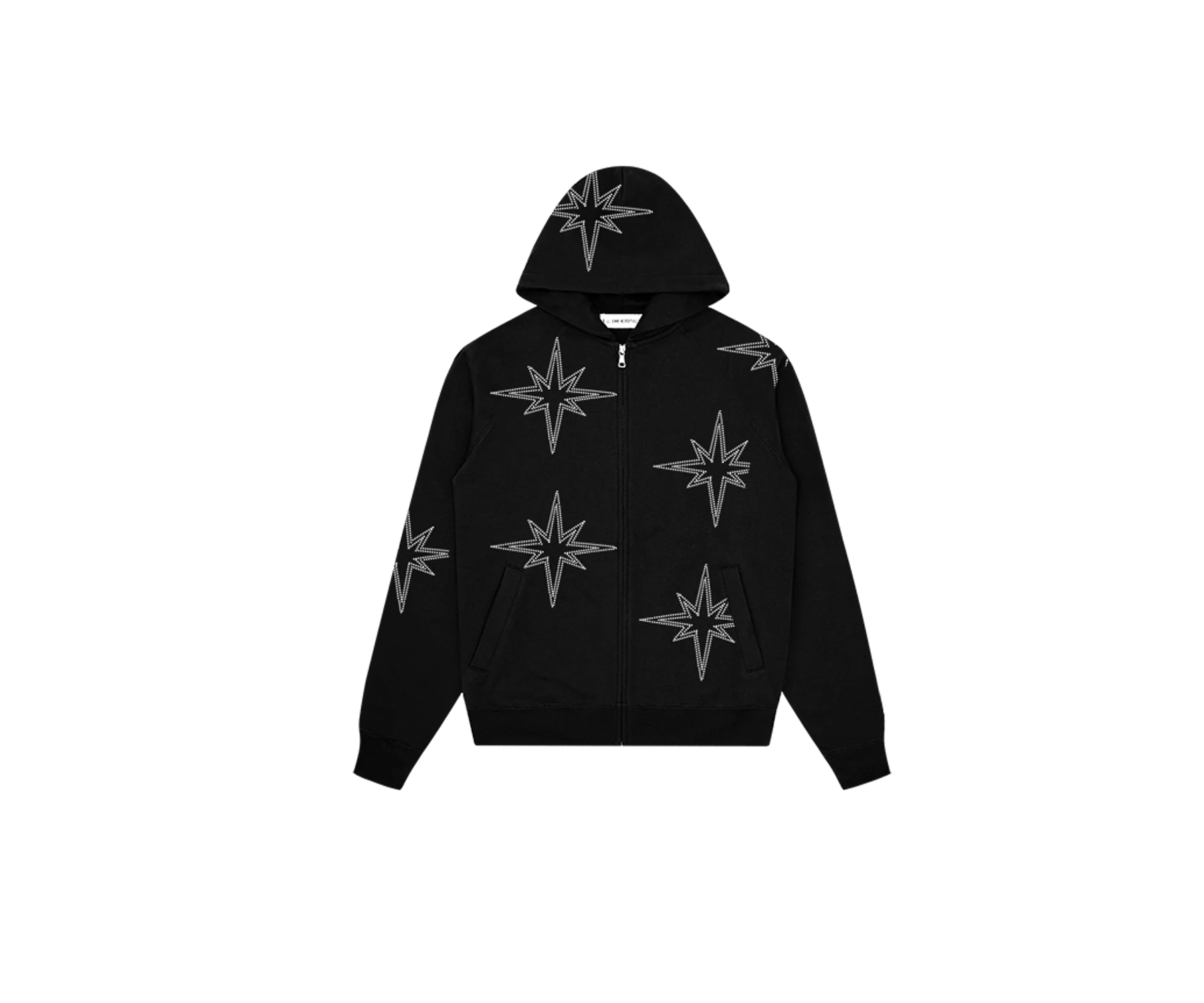 Rhinestone Hoodie Black