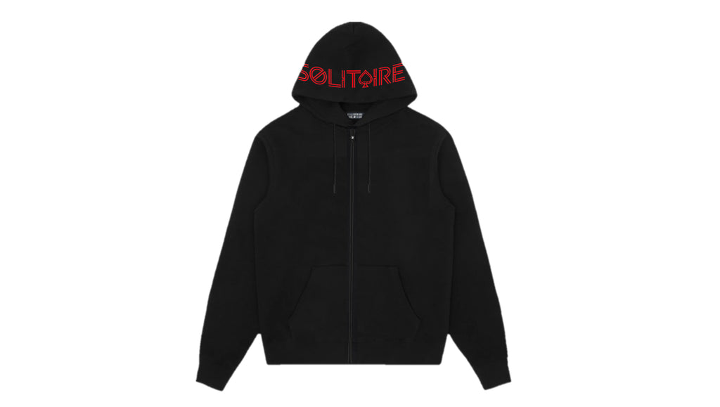 Solitaire Zipped Hoodie (Red) – Solitaire London